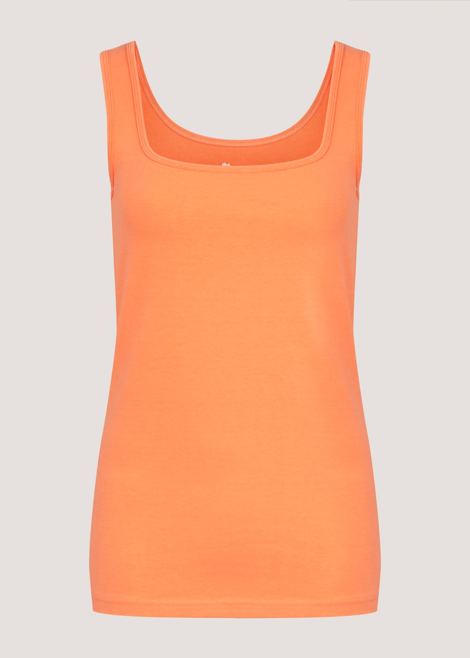 Orange Short Vest Top