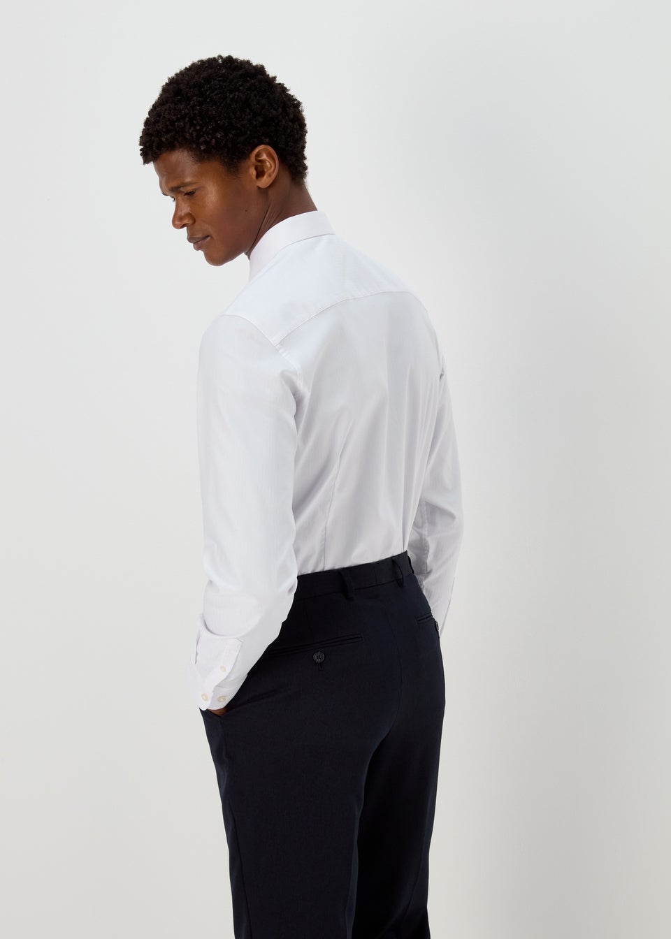 Taylor & Wright White Textured Slim Fit Shirt Matalan