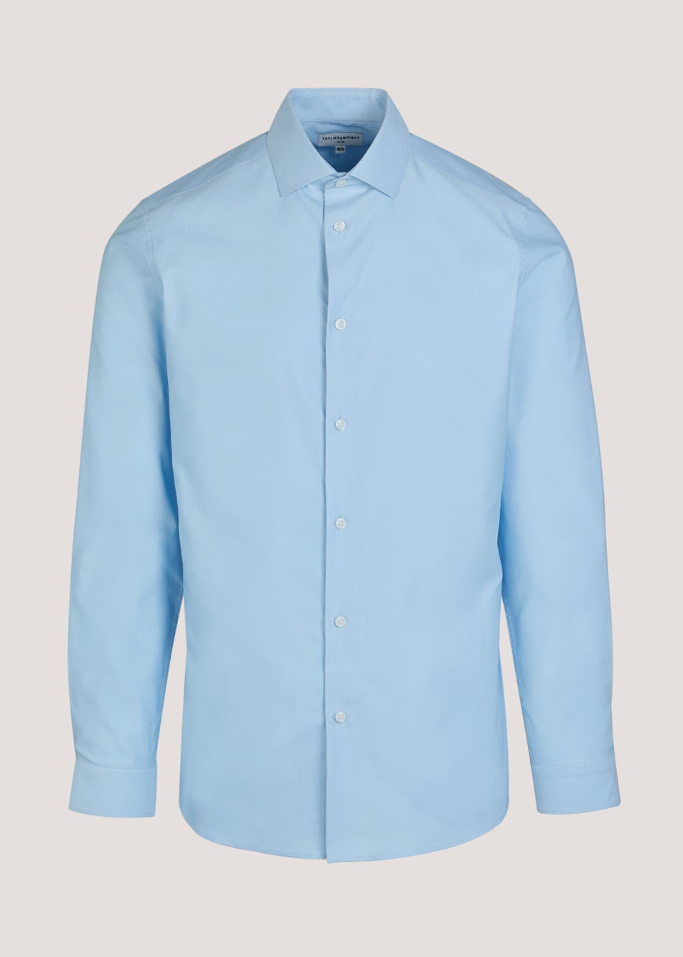 Taylor & Wright Blue Textured Slim Fit Shirt