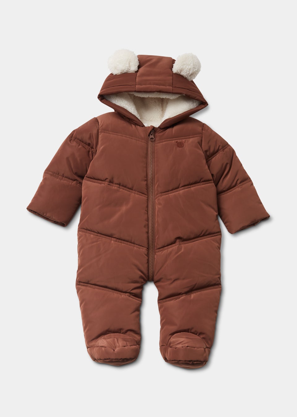 Baby Brown Padded Snowsuit (Newborn-18mths)