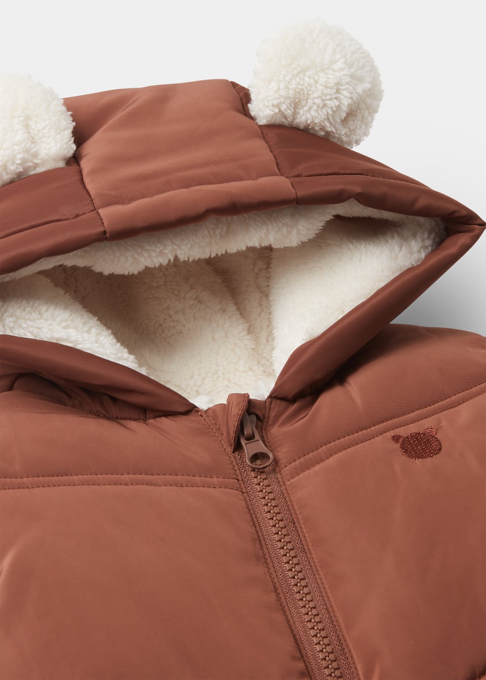 Baby Brown Padded Snowsuit (Newborn-18mths)