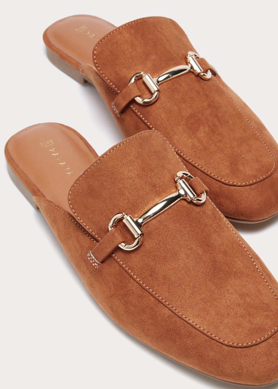 Nude loafer mules online