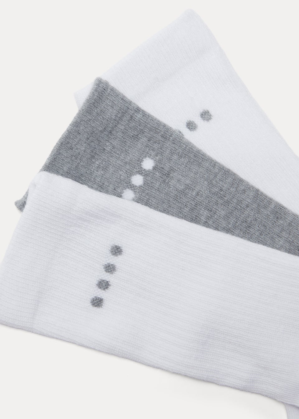 Souluxe 3 Pack White Trainer Sports Socks