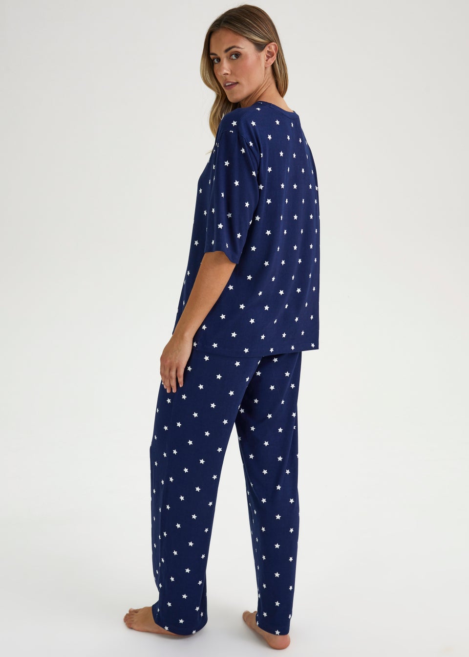 Navy Star Pyjama Set Matalan