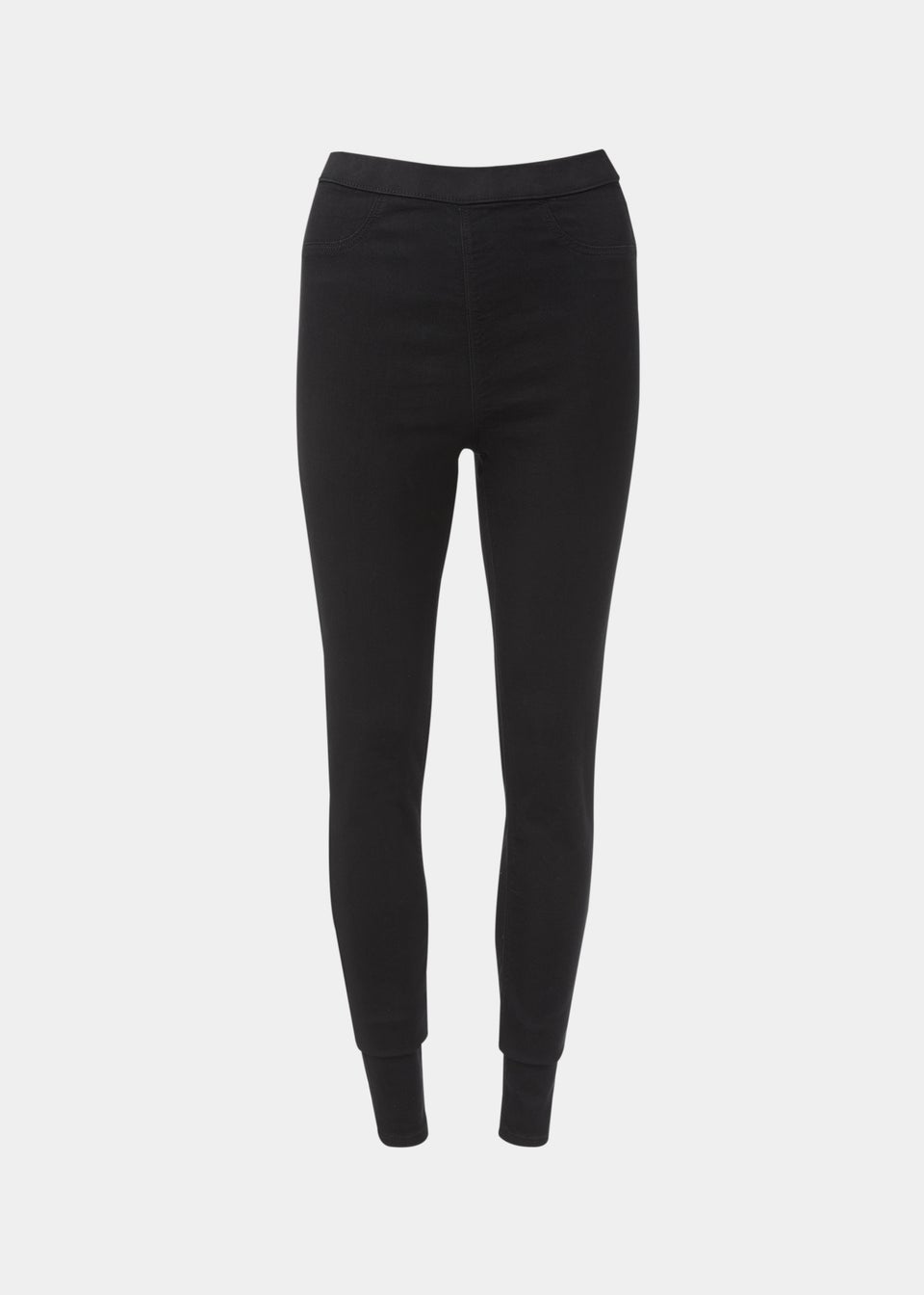 Black jeggings long length clearance