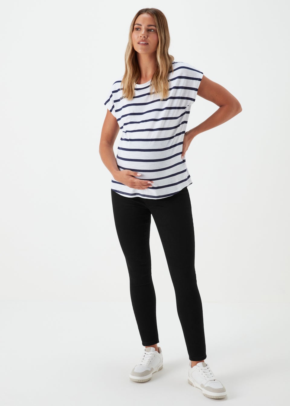 Maternity April Black Over The Bump Skinny Jeans