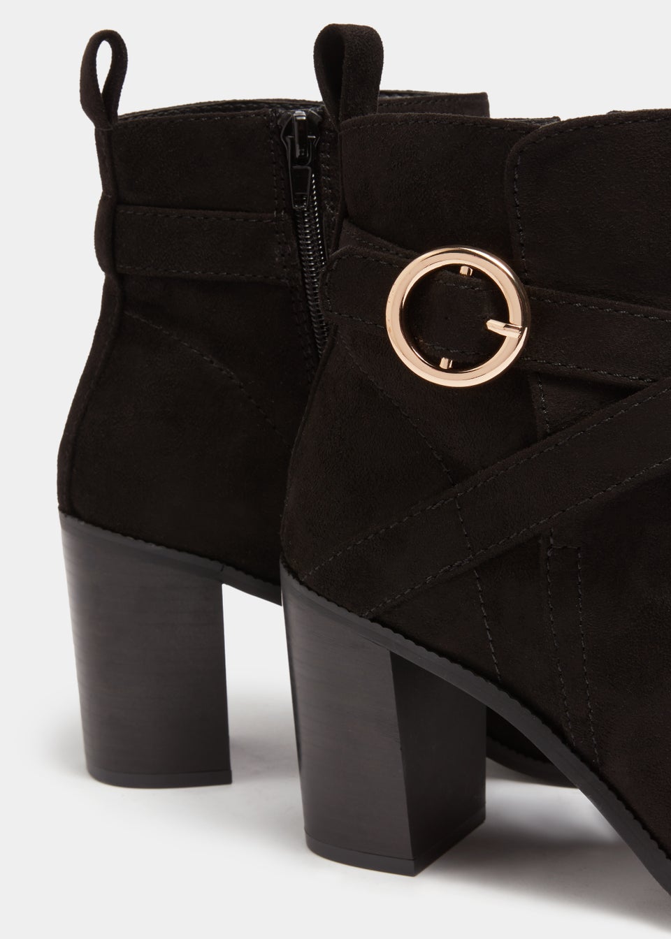 Et Vous Black Ring Heeled Boots