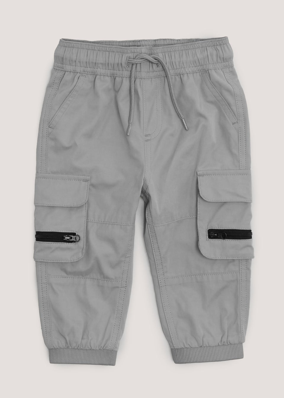 Boys grey cargo trousers top