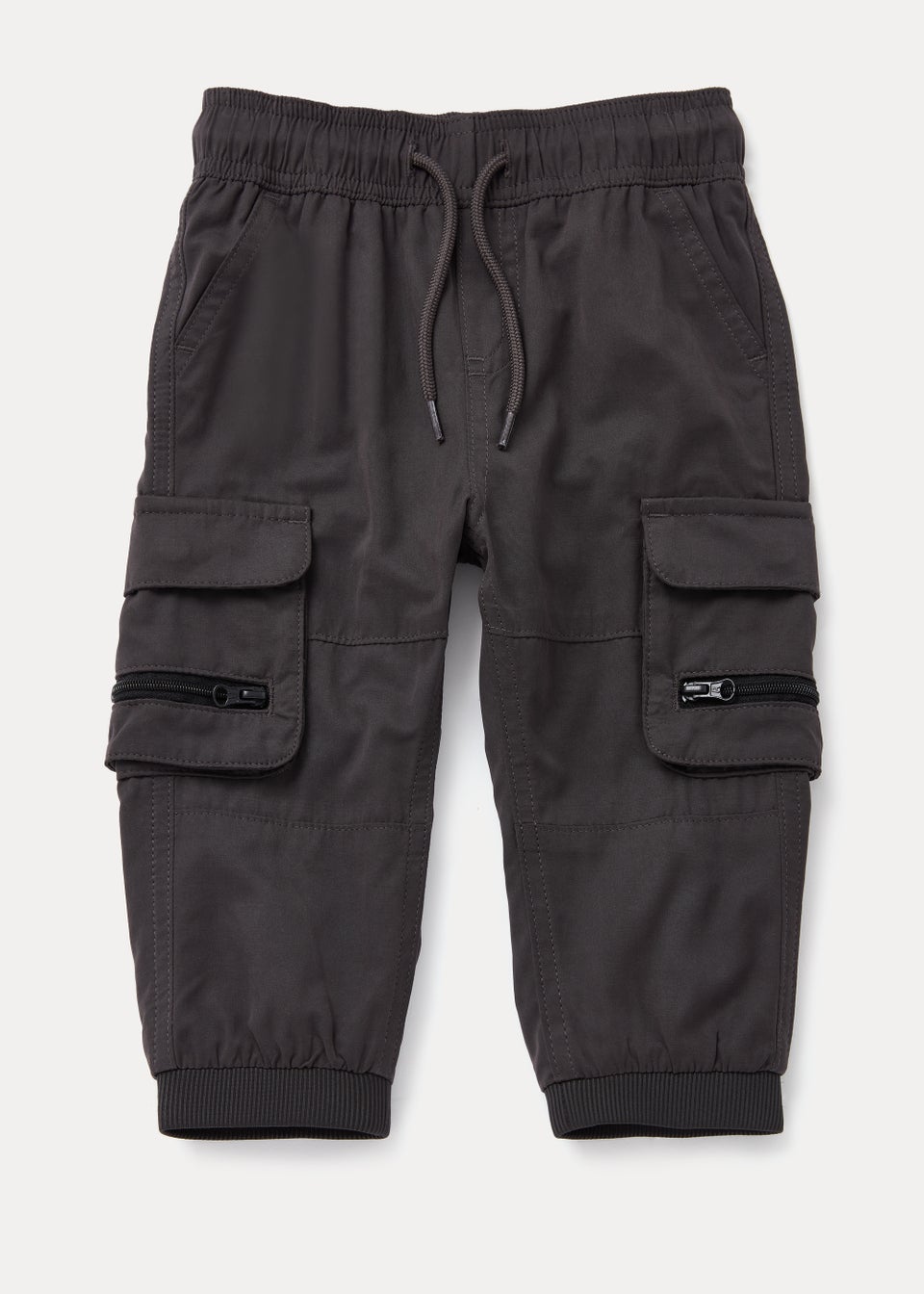 Boys Charcoal Cargo Trousers (9mths-6yrs)