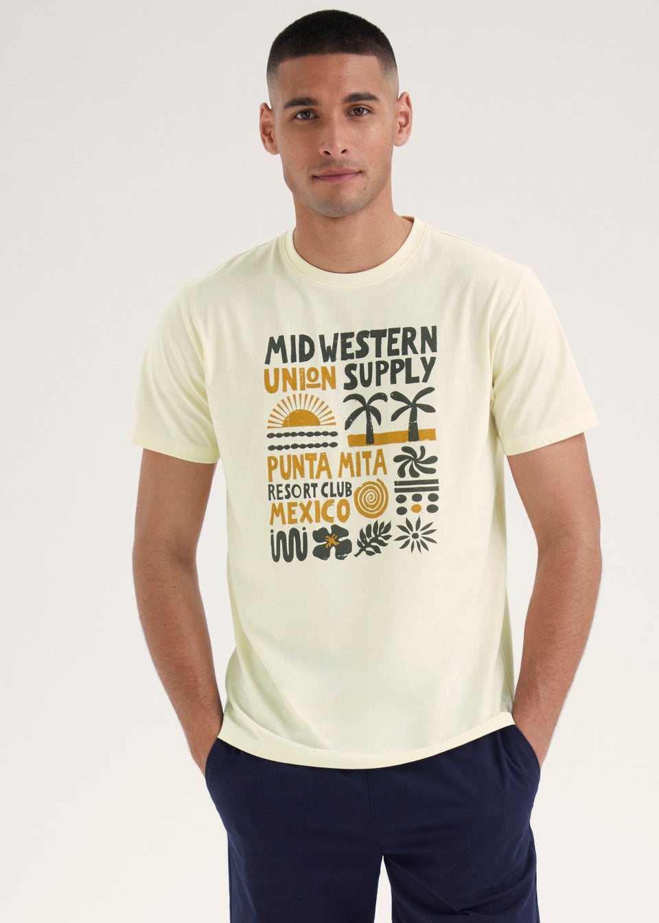 Ecru Mid Western T-Shirt