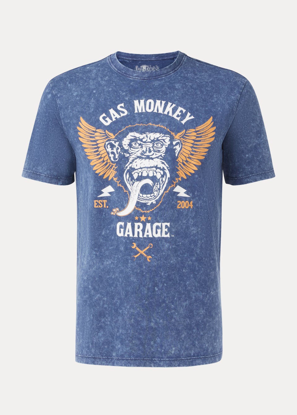 Navy Gas Monkey Print T-Shirt