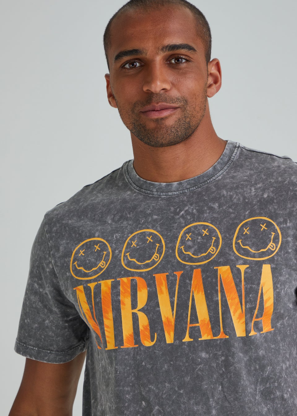 Nirvana t shirt on sale men