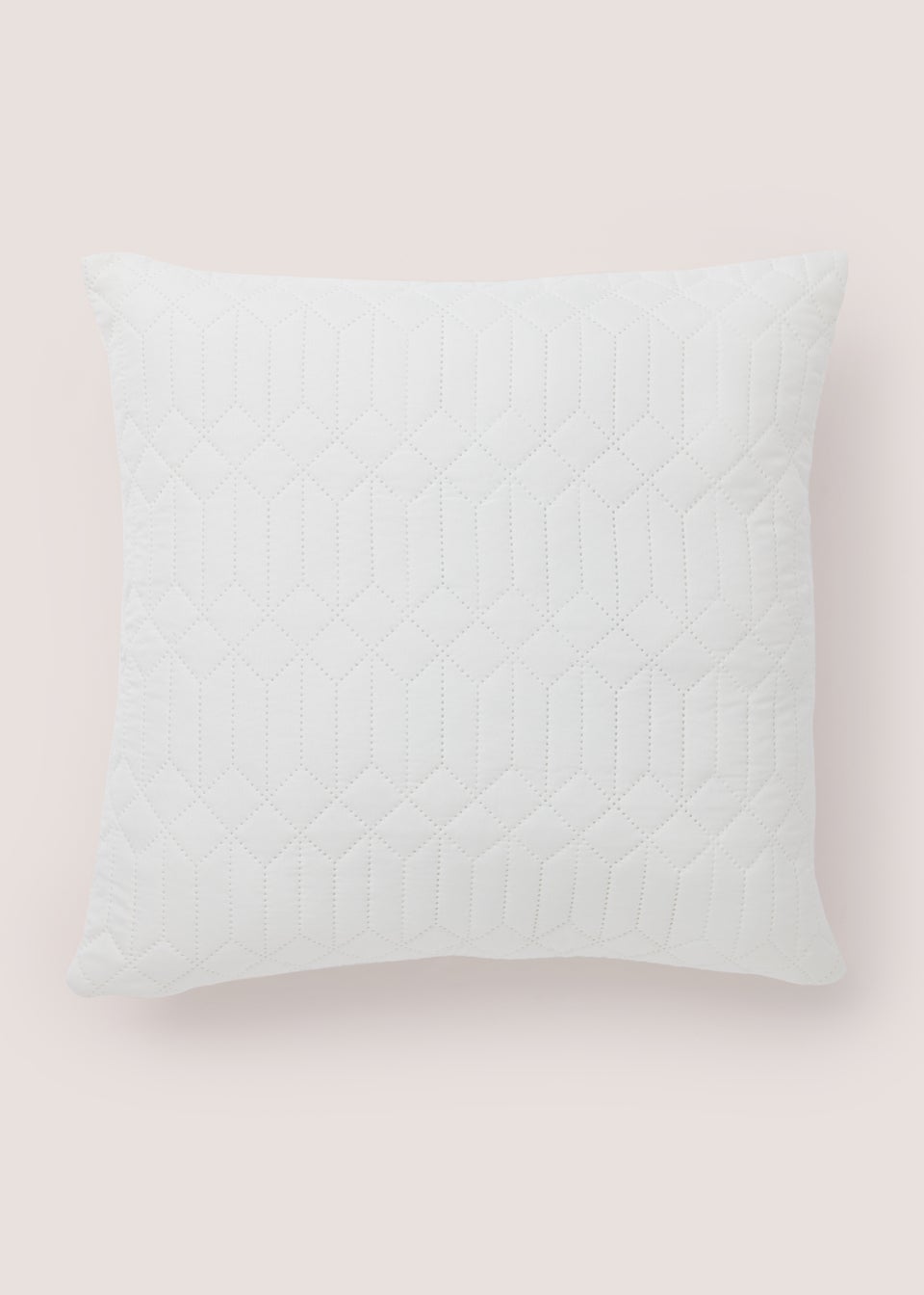 White Geo Pinsonic Cushion (40cm x 40cm)