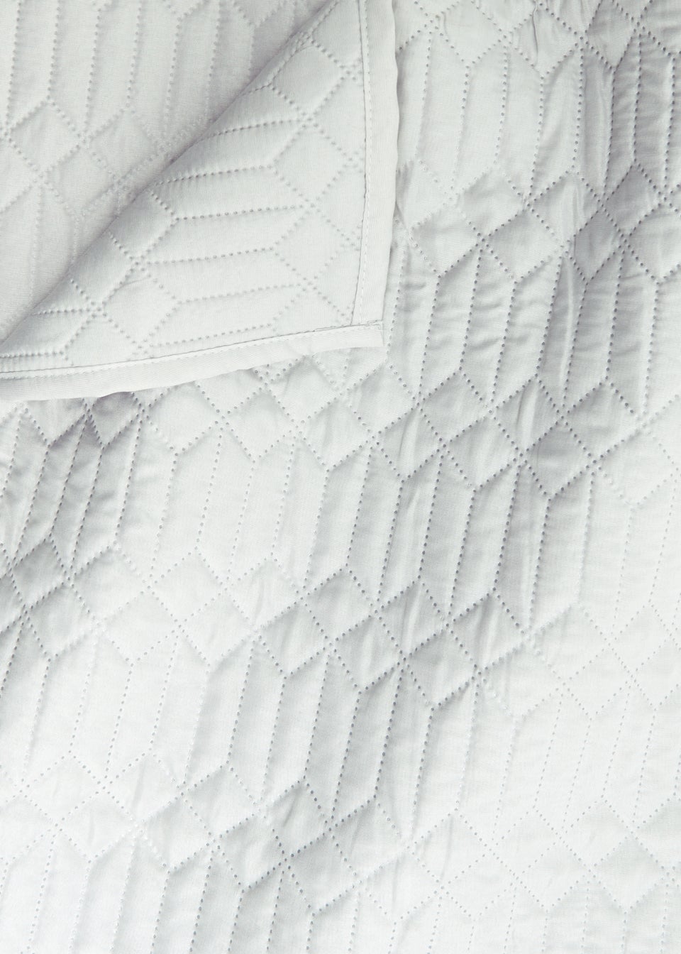 Grey Geo Pinsonic Bedspread (235cm x 235cm)