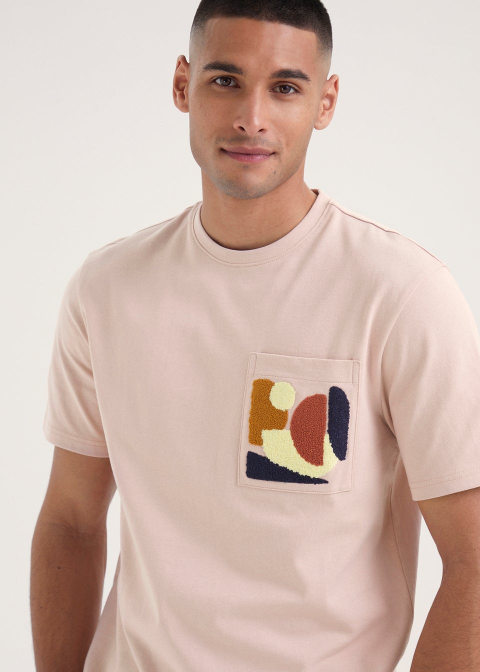 Pink Oversized Pocket T-Shirt