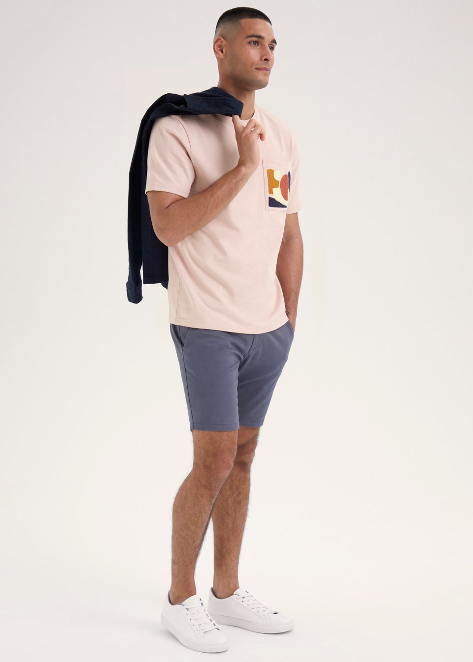 Pink Oversized Pocket T-Shirt