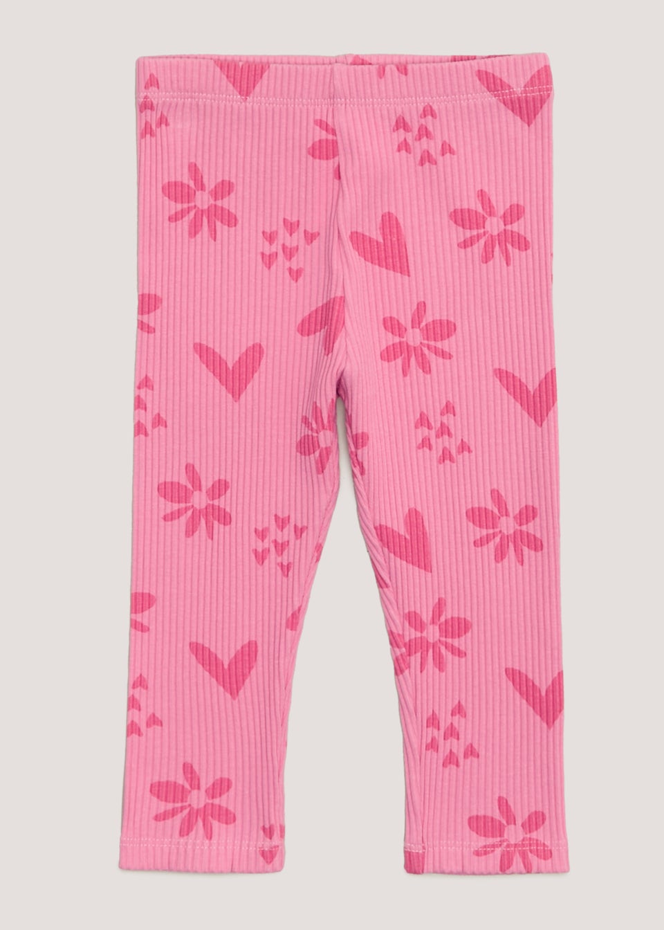 Matalan 2-3 Years Floral Ribbed Leggings