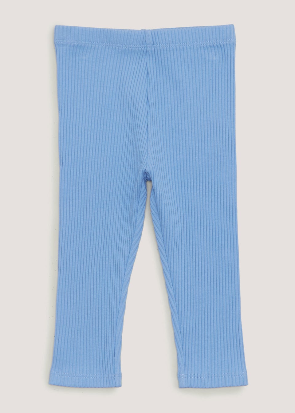Girls Blue Ribbed Leggings (9mths-6yrs)