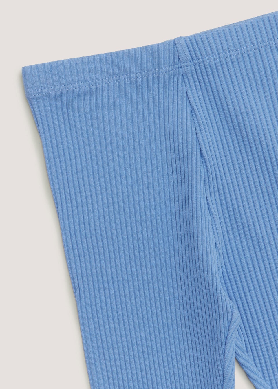 Girls Blue Ribbed Leggings (9mths-6yrs)