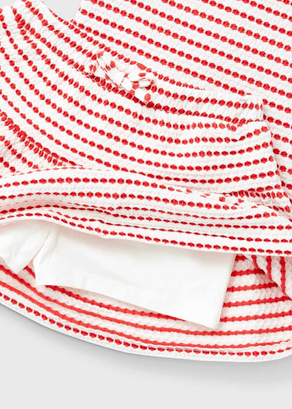 Girls Red Stripe Top & Skirt Set (9mths-6yrs)