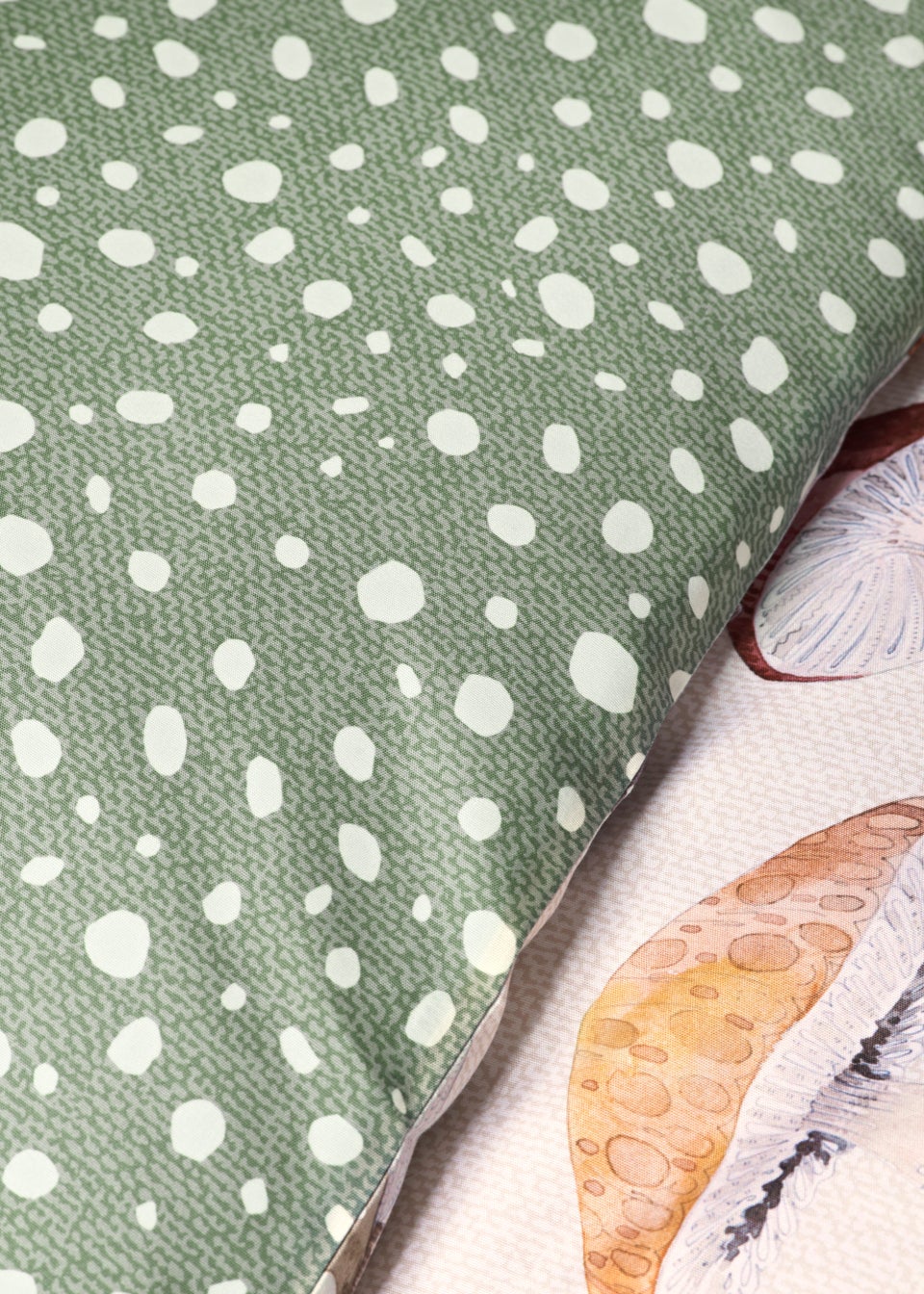 Orange Mushroom Duvet Cover
