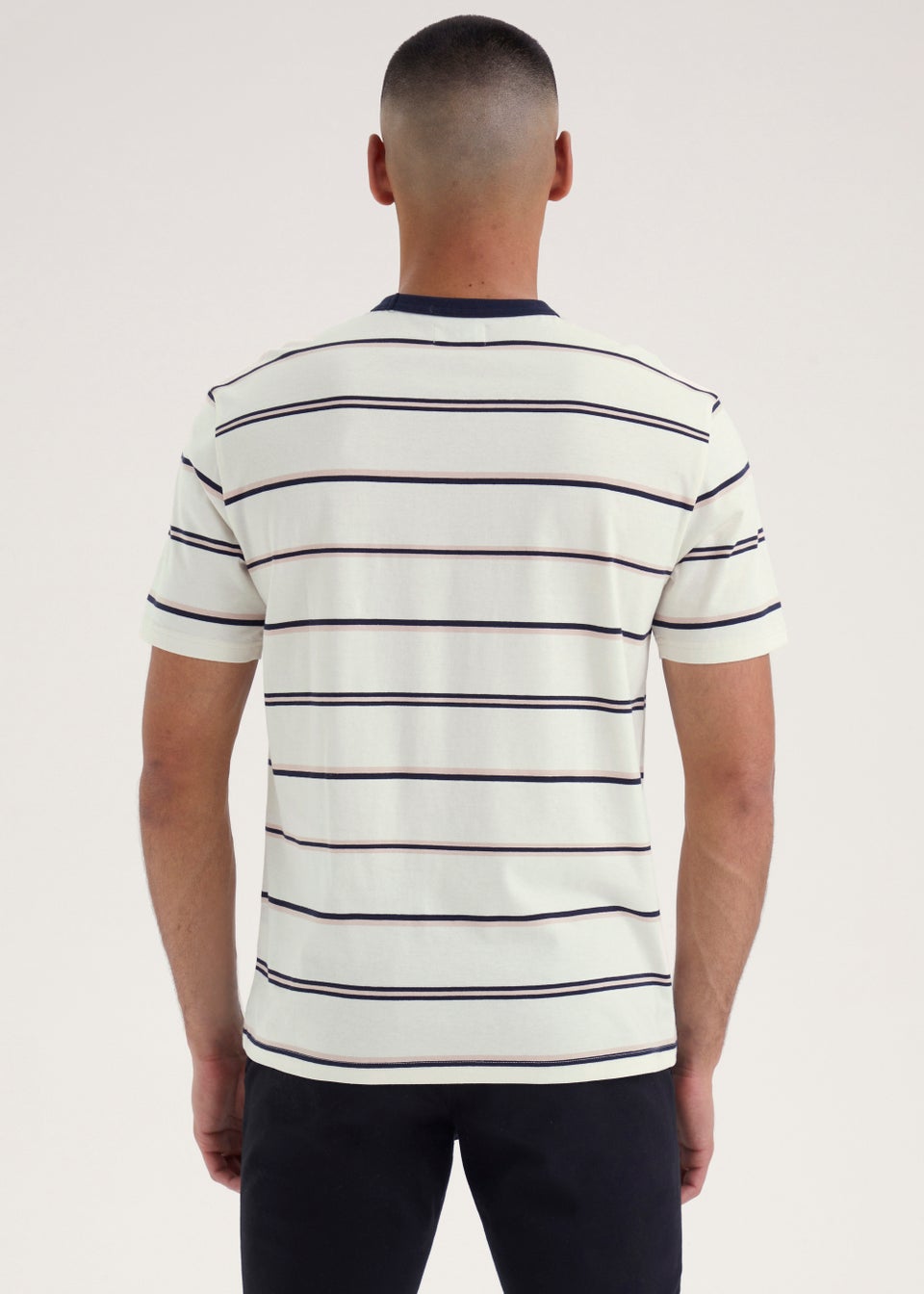 Ecru Stripe T-Shirt - Matalan