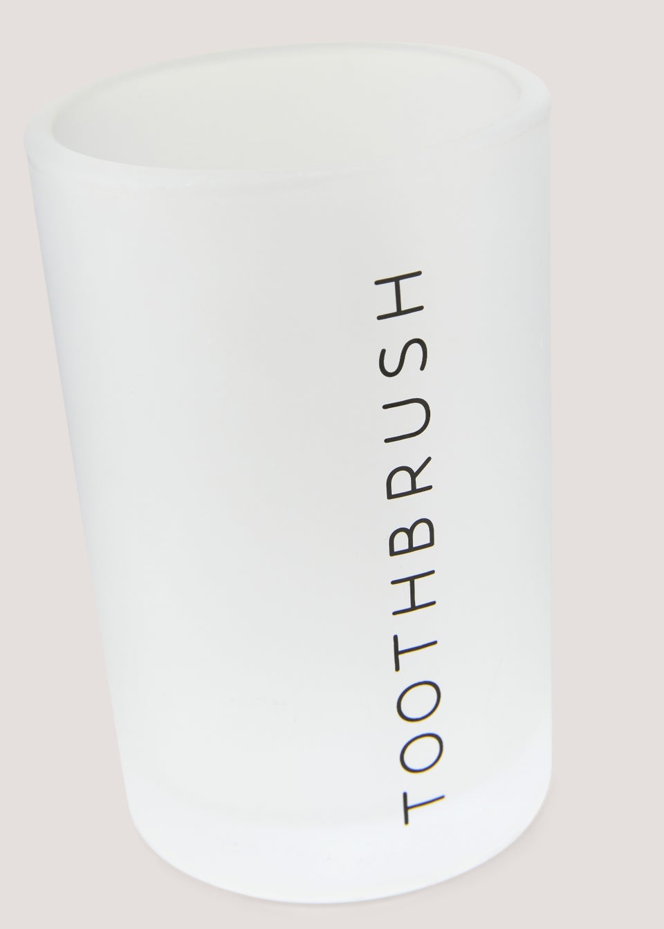 Frosted Bathroom Tumbler (11cm x 7.5cm x 7.5cm)