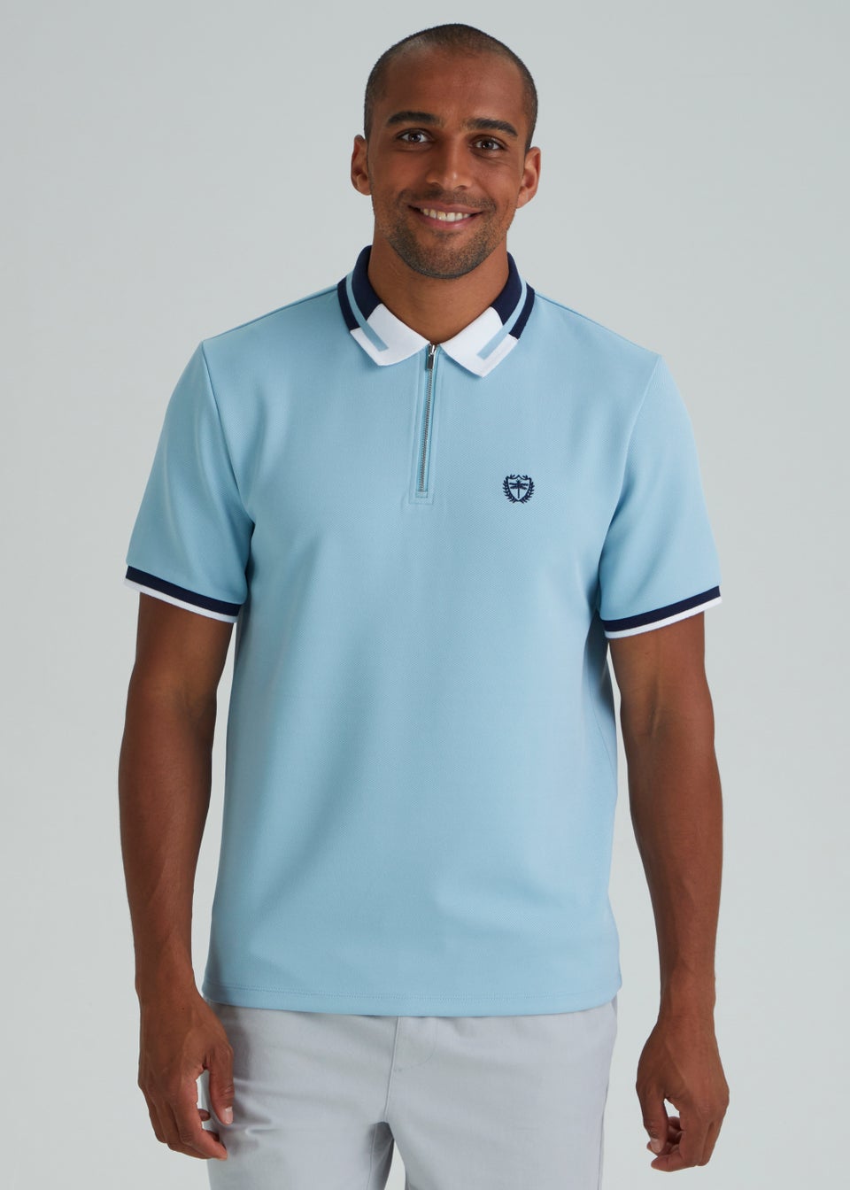 Blue Smart Polo Shirt - Matalan
