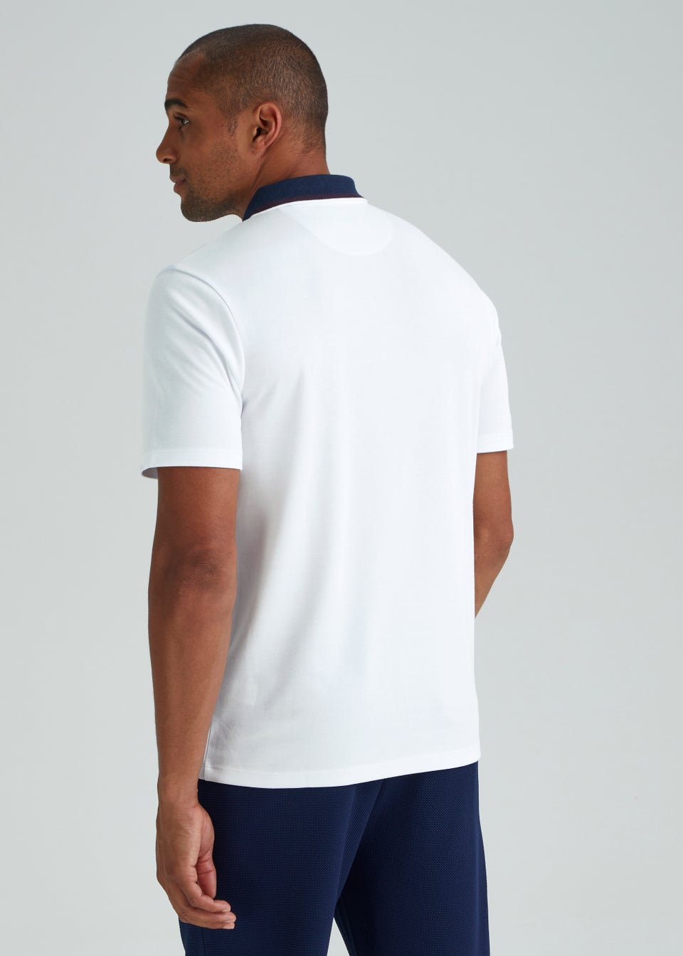 White Modal Polo Shirt