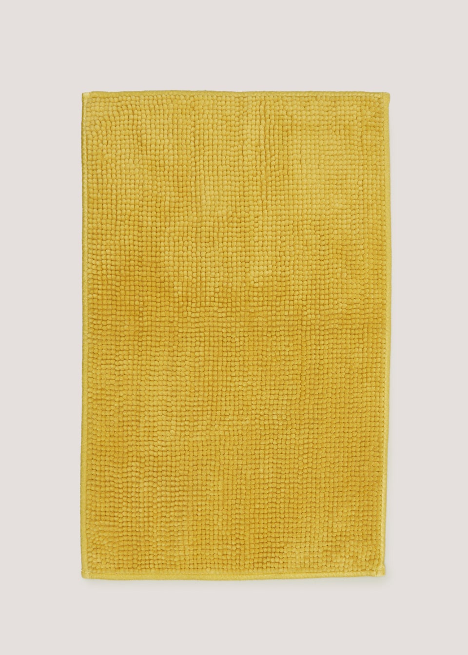 Yellow Chenille Bath Mat (45cm x 75cm)