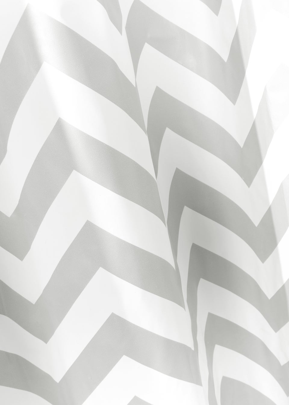 Grey Chevron Shower Curtain (180cm x 180cm)