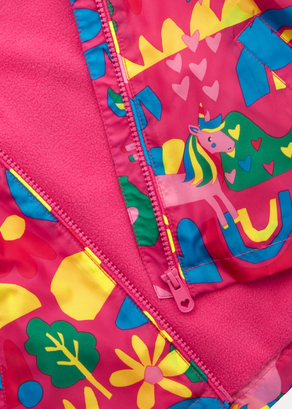 Girls Pink Unicorn Print Raincoat (9mths-6yrs) - Matalan