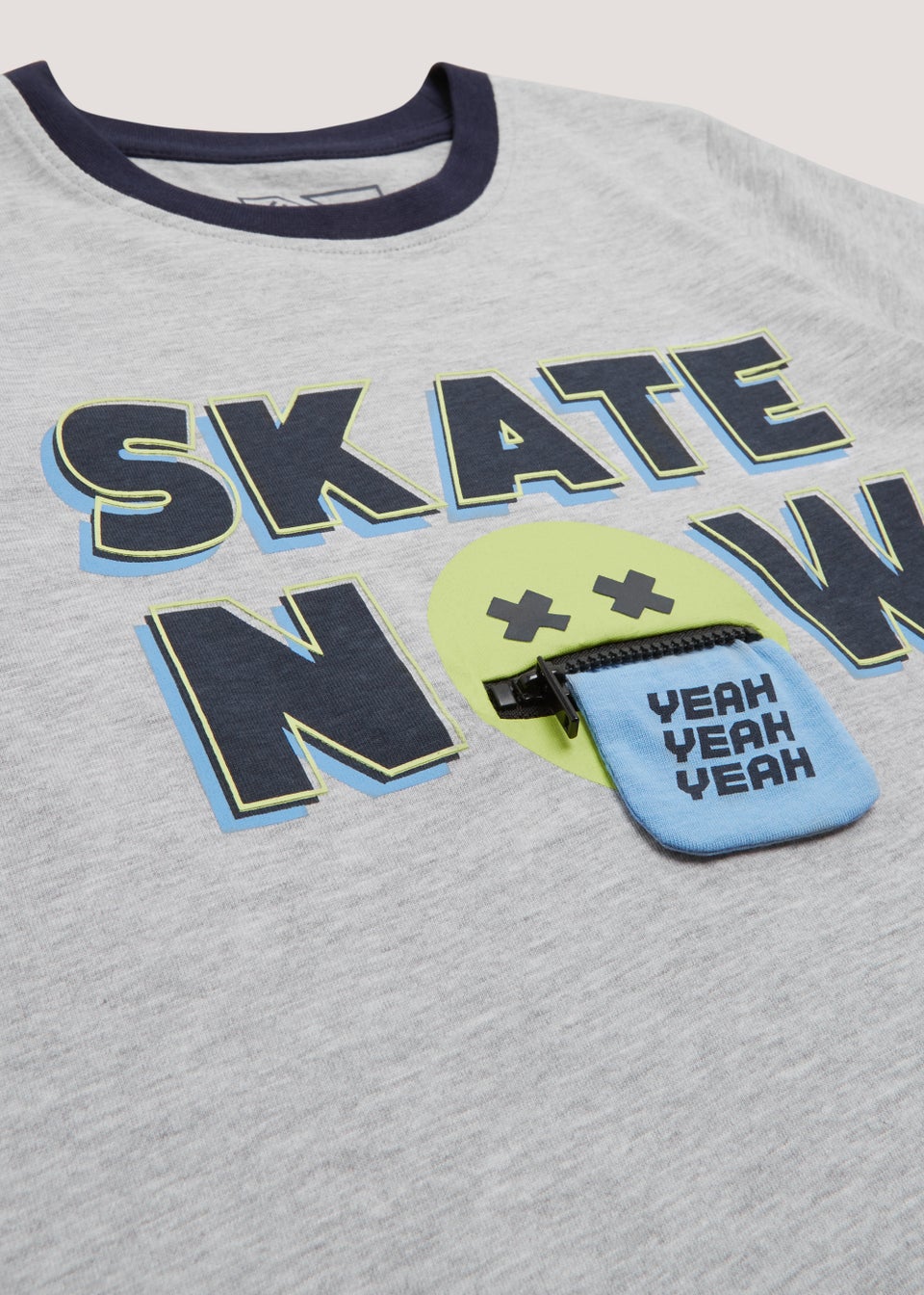 Planet Skaters Tee- Grey Motley