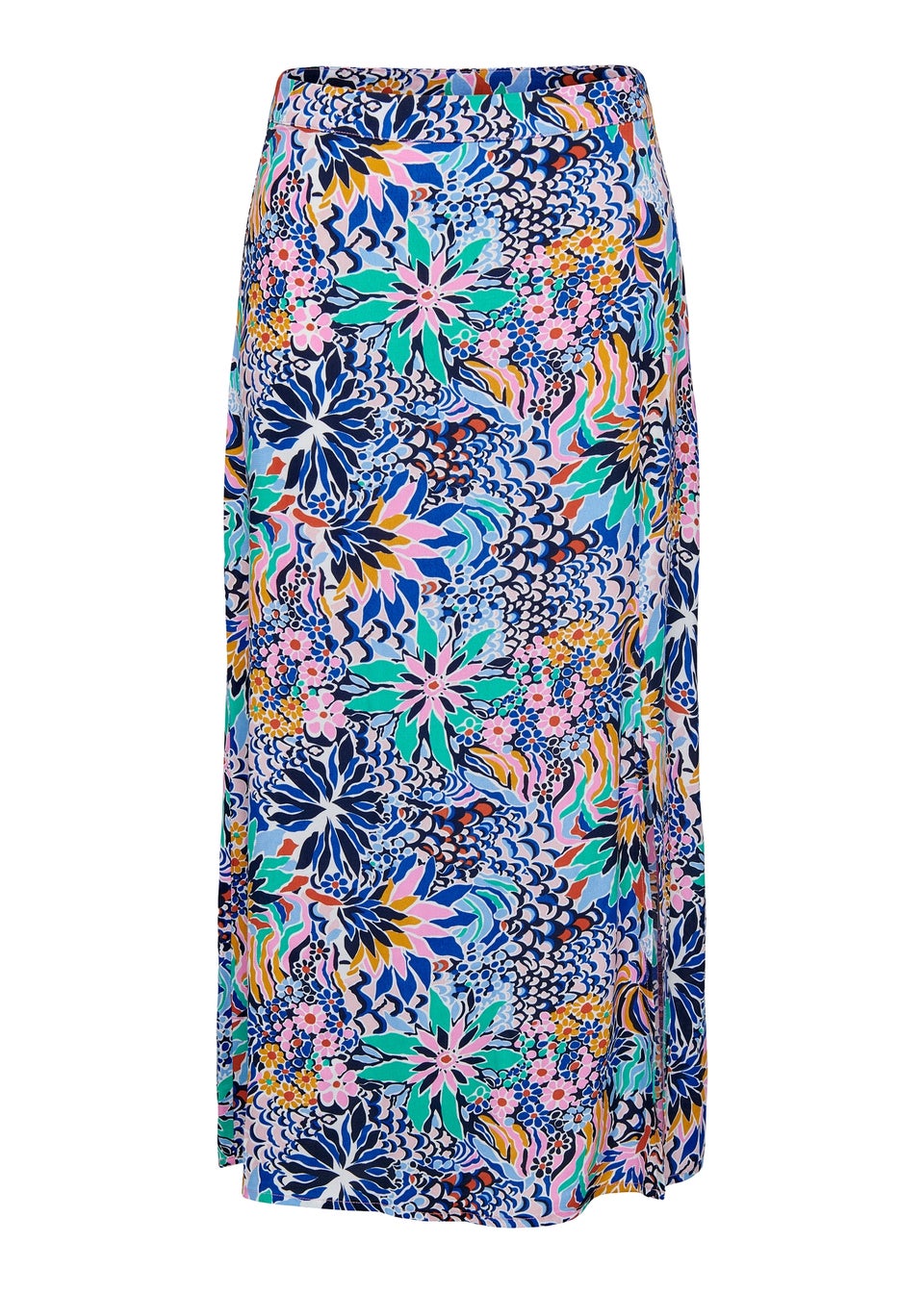 JDY Blue Print Midi Skirt