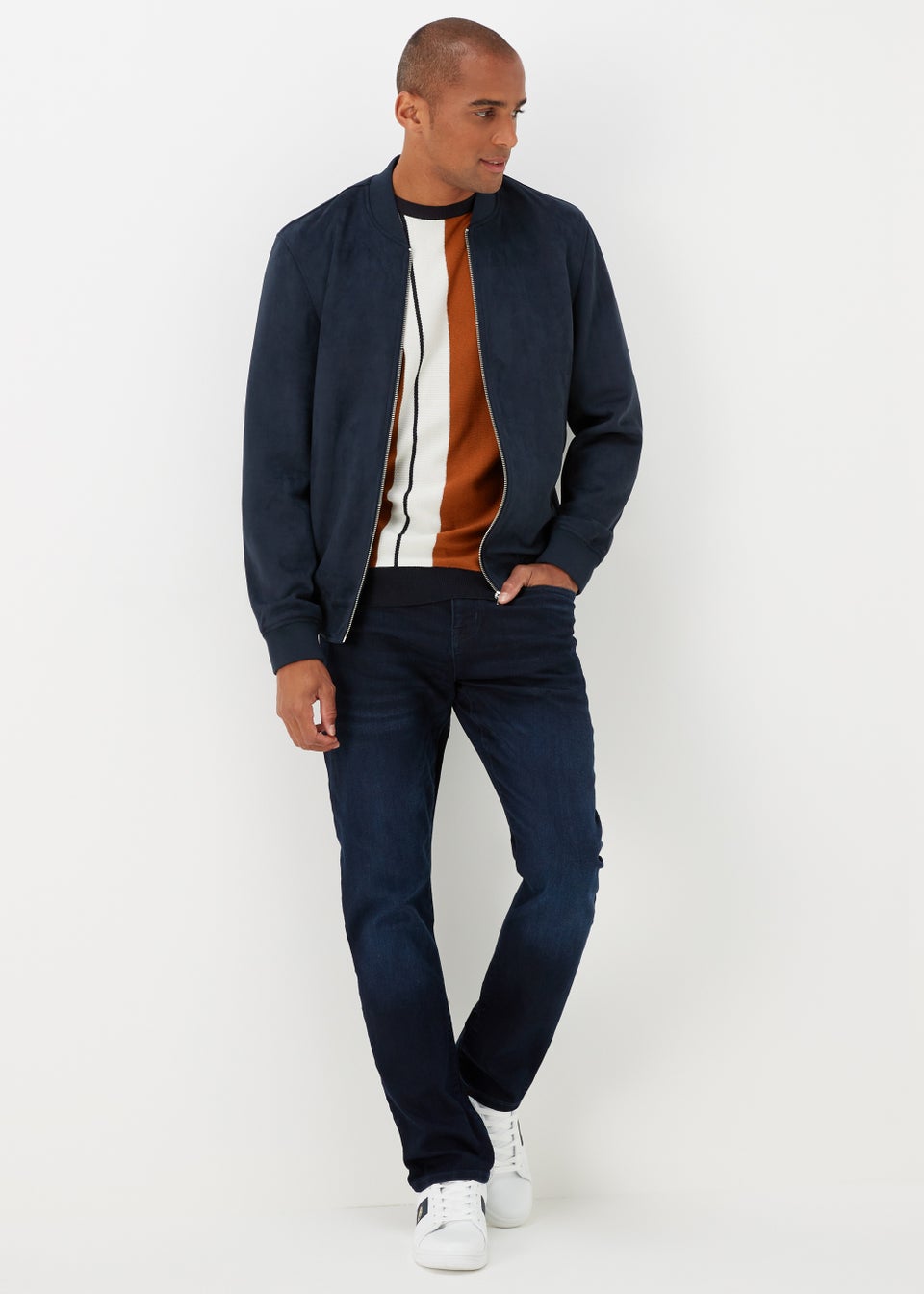 Multicoloured Stripe Soft Touch Jumper