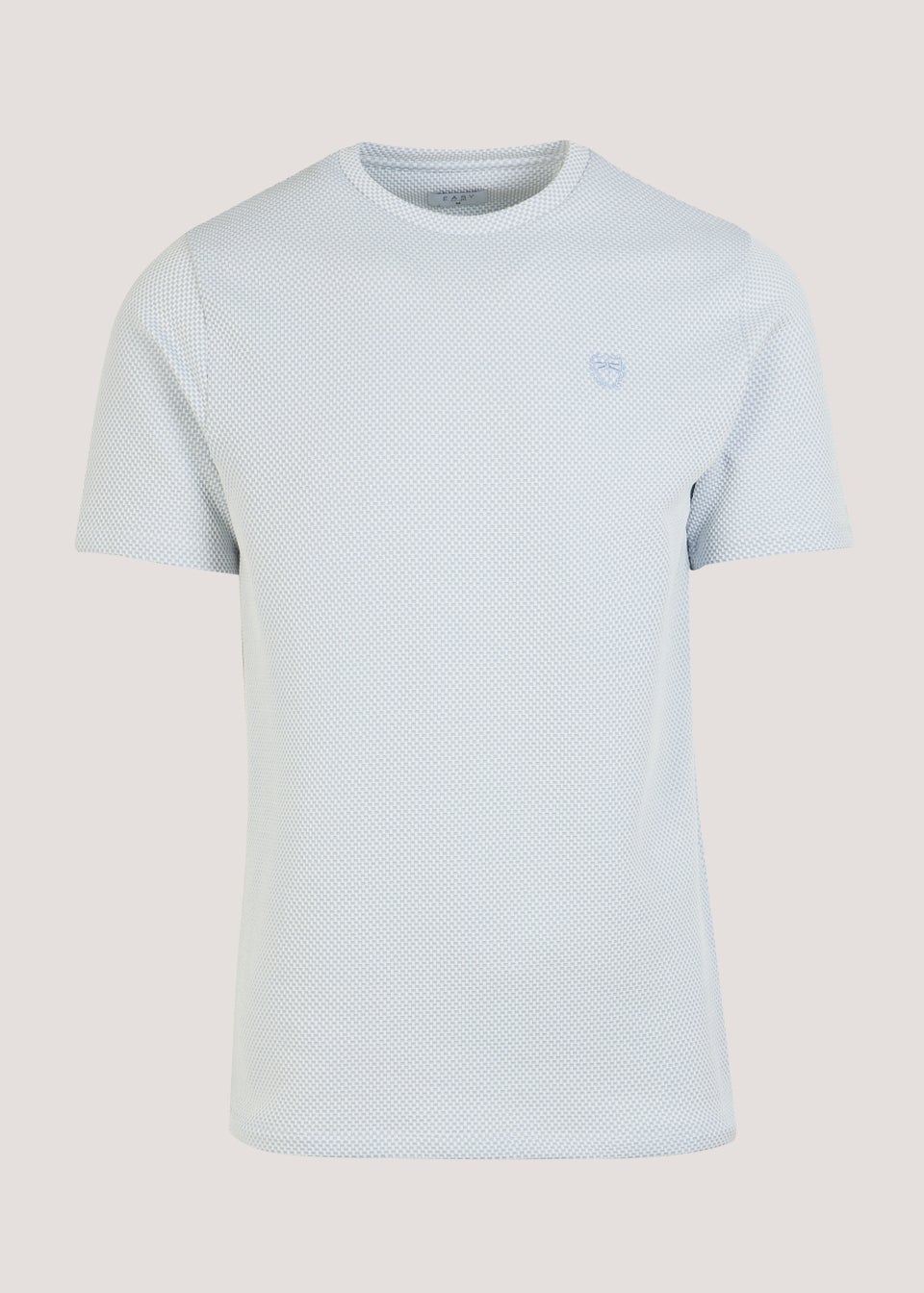 Blue Checkboard Co-Ord T-Shirt