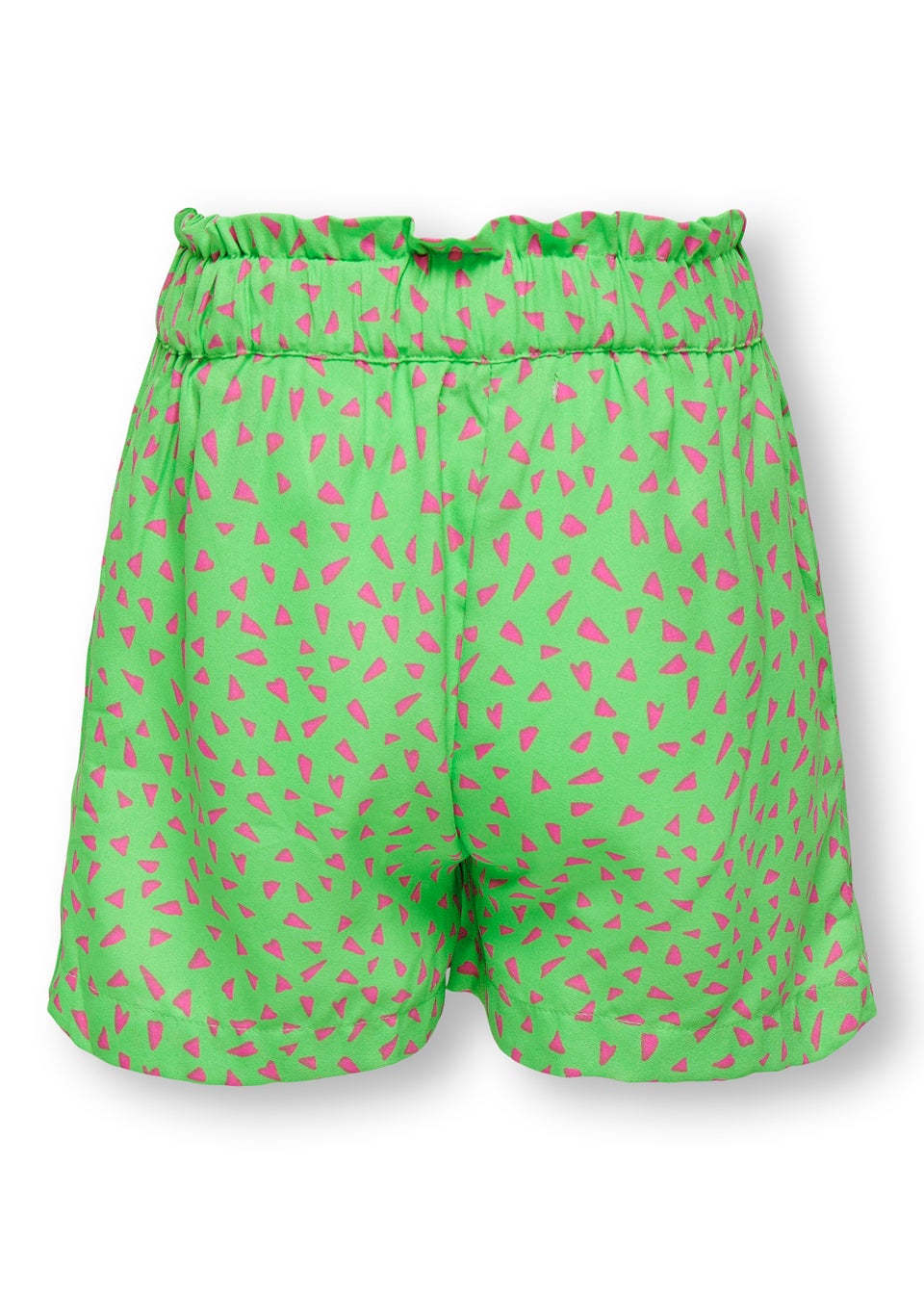 ONLY Kids Green Abstract Print Paperbag Shorts (6-14)