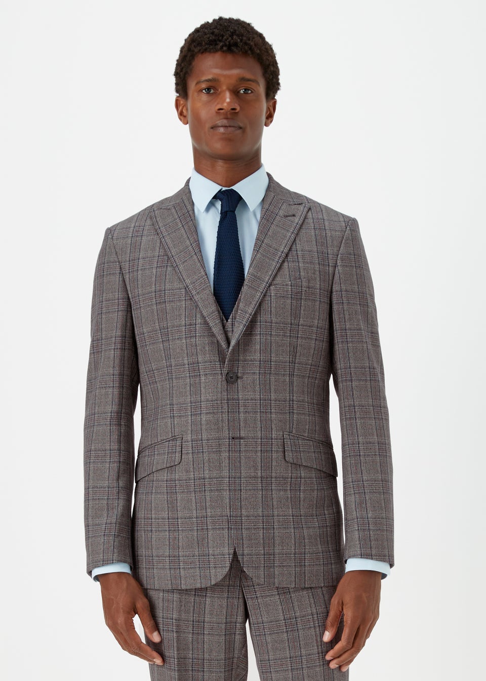 Taylor & Wright Lambeth Charcoal Check Tailored Fit Suit Jacket
