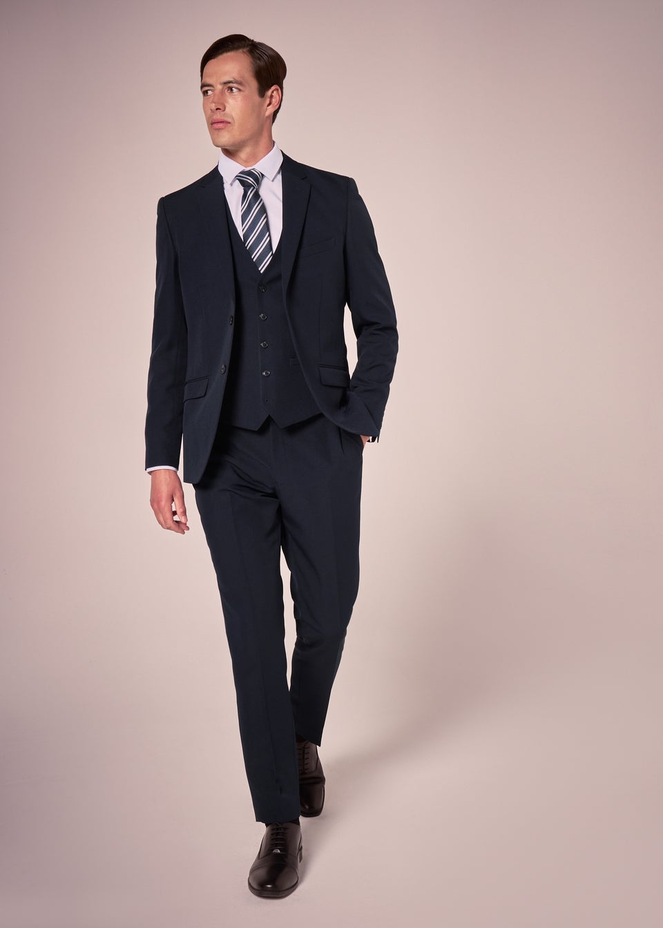 Taylor & Wright Panama Navy Slim Fit Suit Trousers