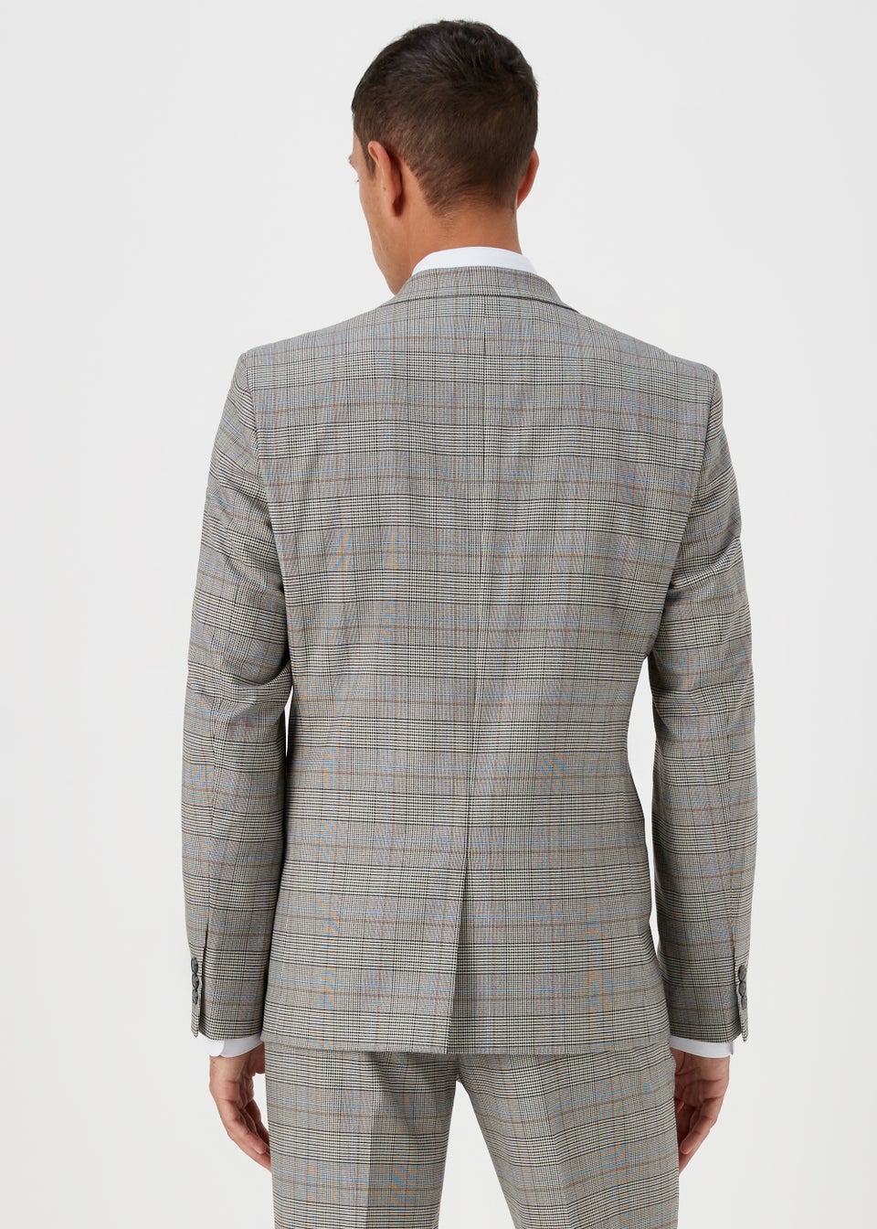 Taylor & Wright Stone Check Slim Fit Suit Jacket