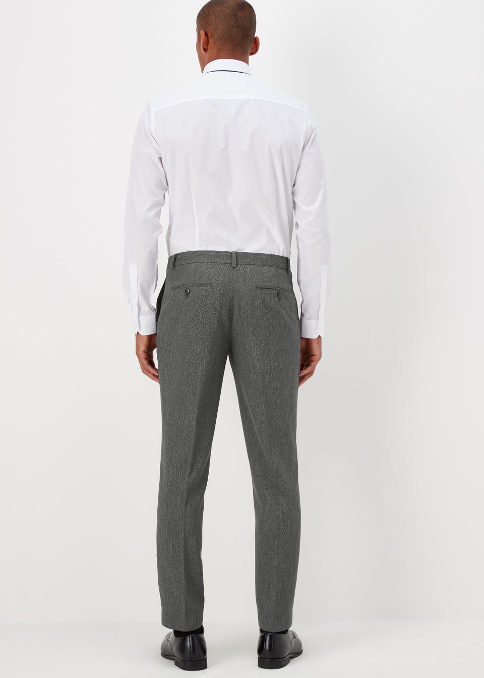 Taylor & Wright Albert Charcoal Slim Fit Suit Trousers