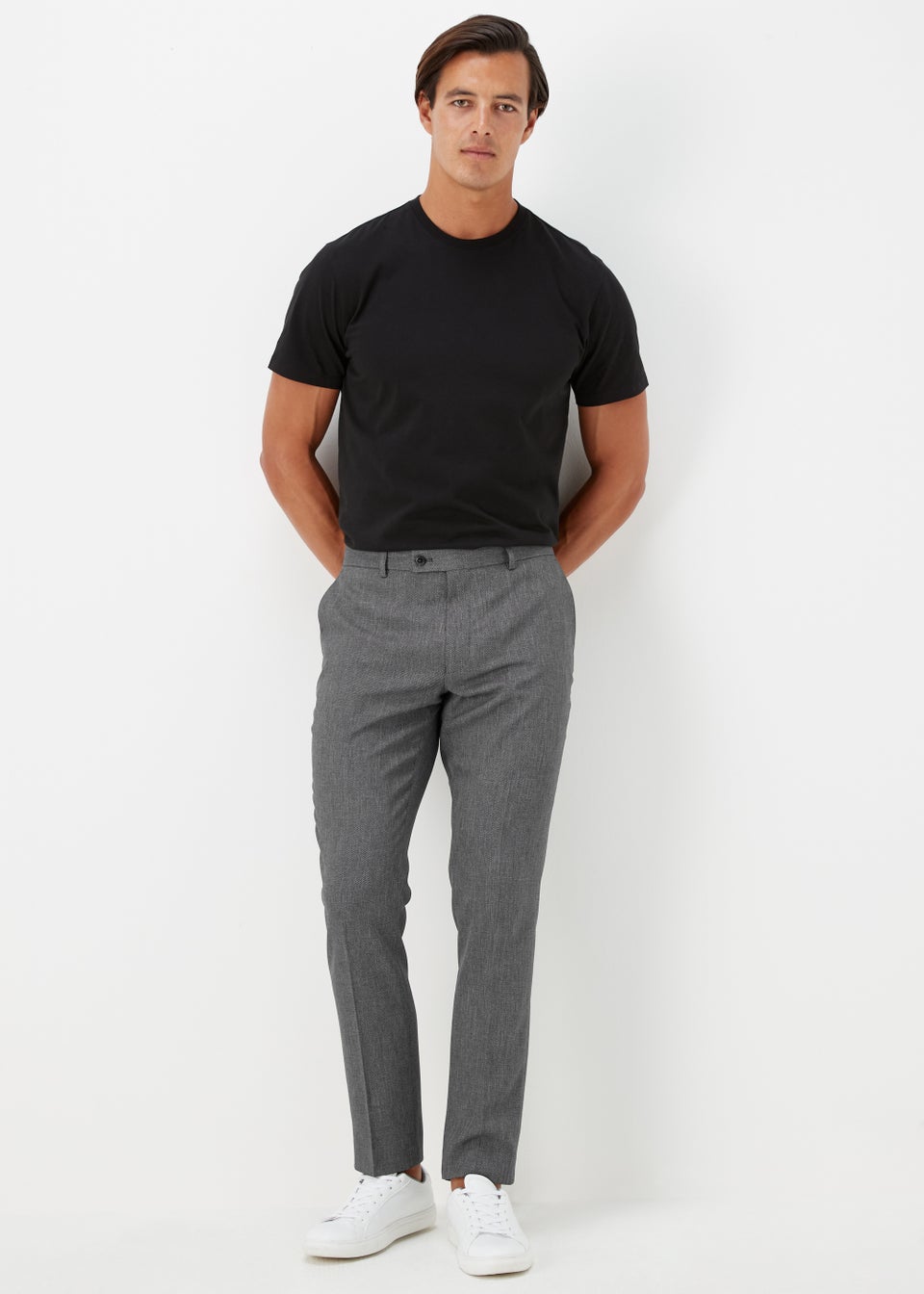 Taylor & Wright Albert Charcoal Skinny Fit Suit Trousers
