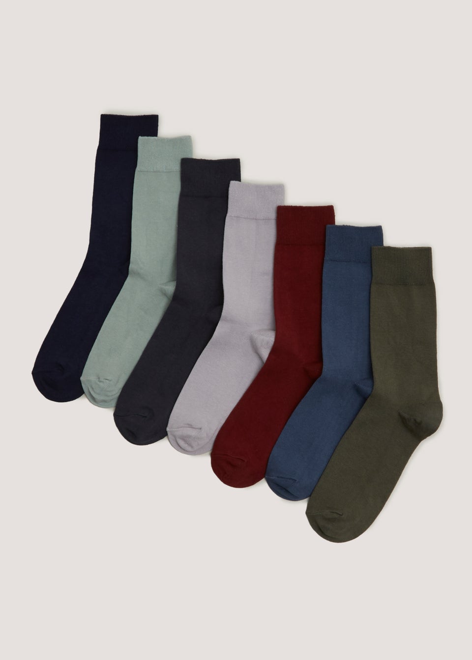 7 Pack Multicoloured Socks