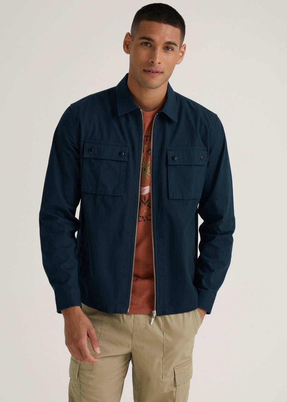 Navy Shacket - Matalan