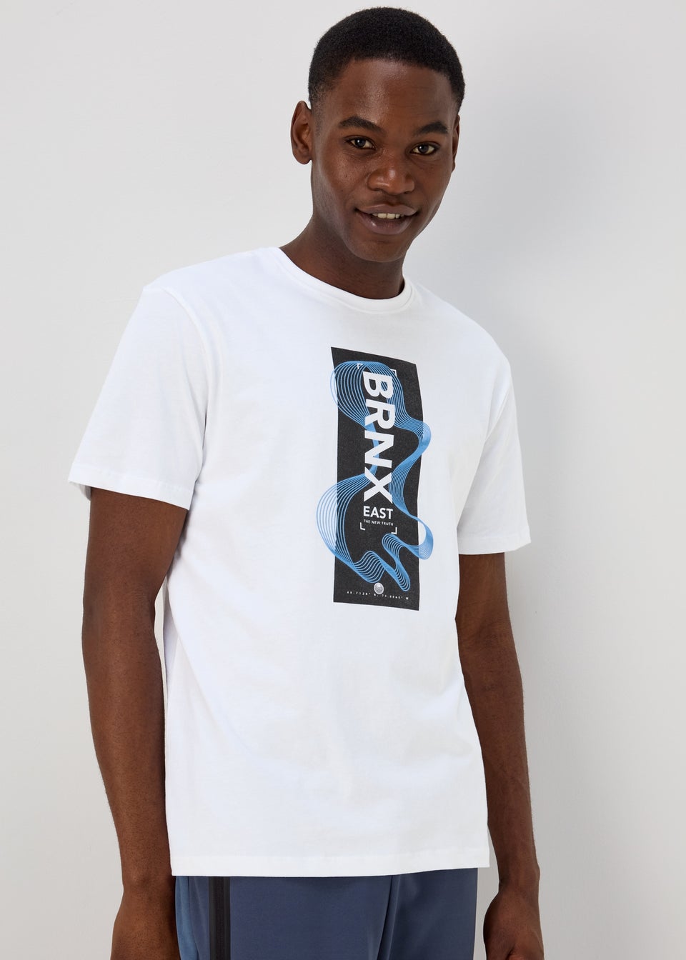 US Athletic White Brnx T-Shirt - Matalan