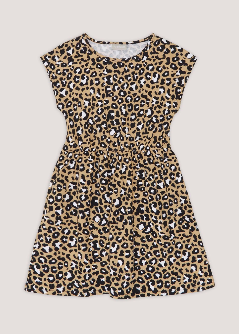 Leopard dress kids cheap