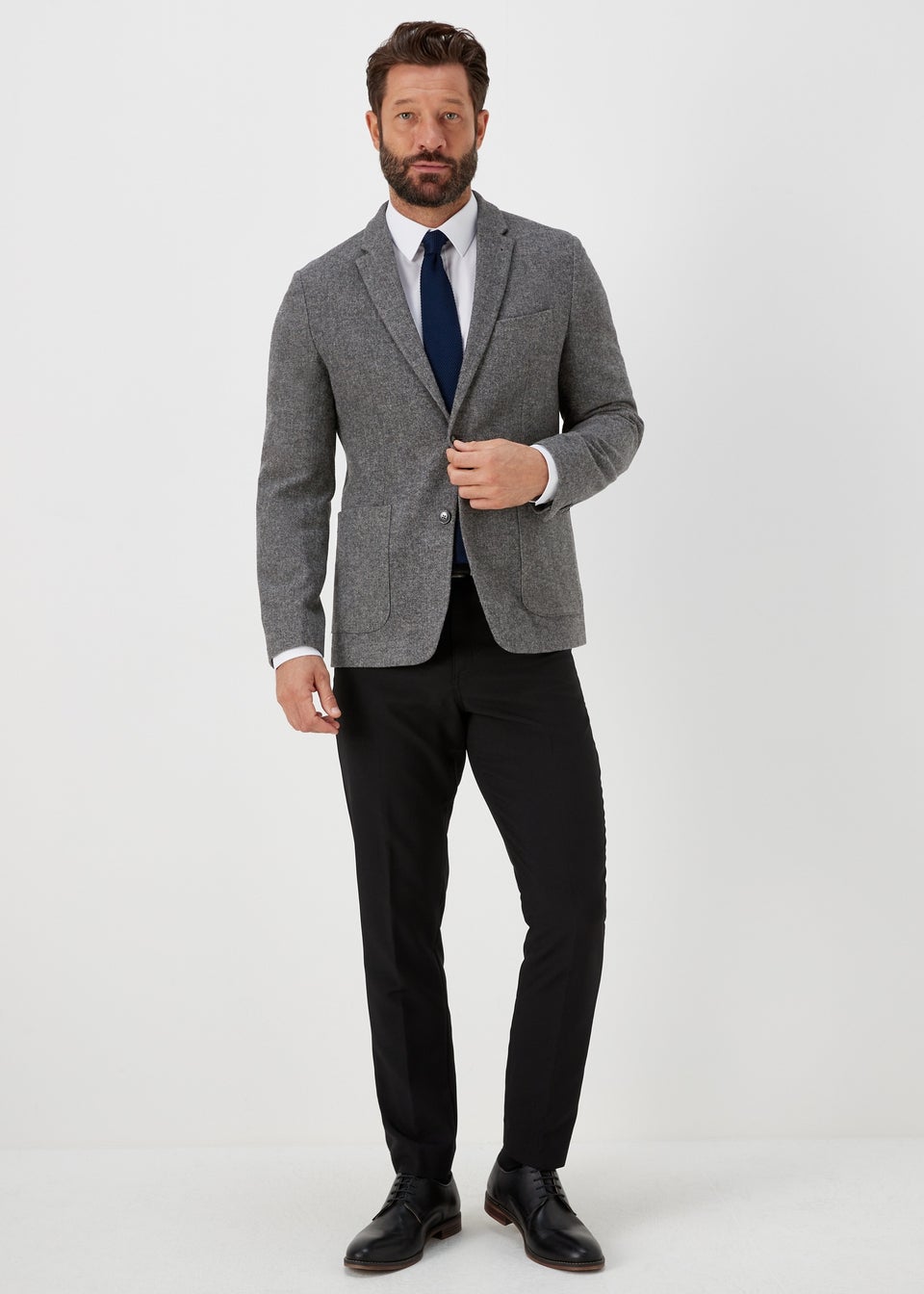 Taylor Wright Grey Slim Fit Blazer Matalan
