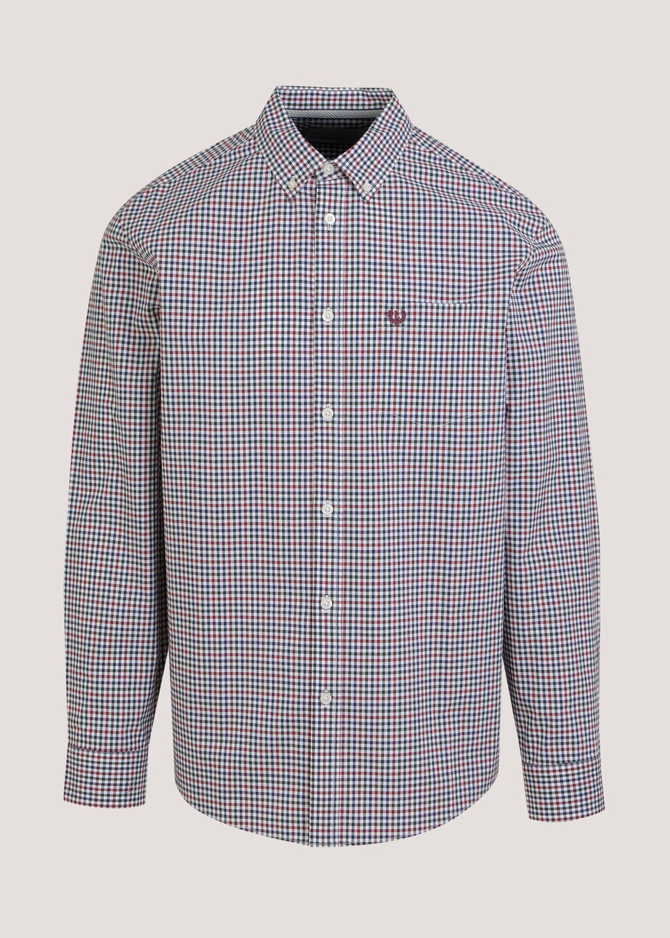 Lincoln Burgundy Gingham Shirt Matalan