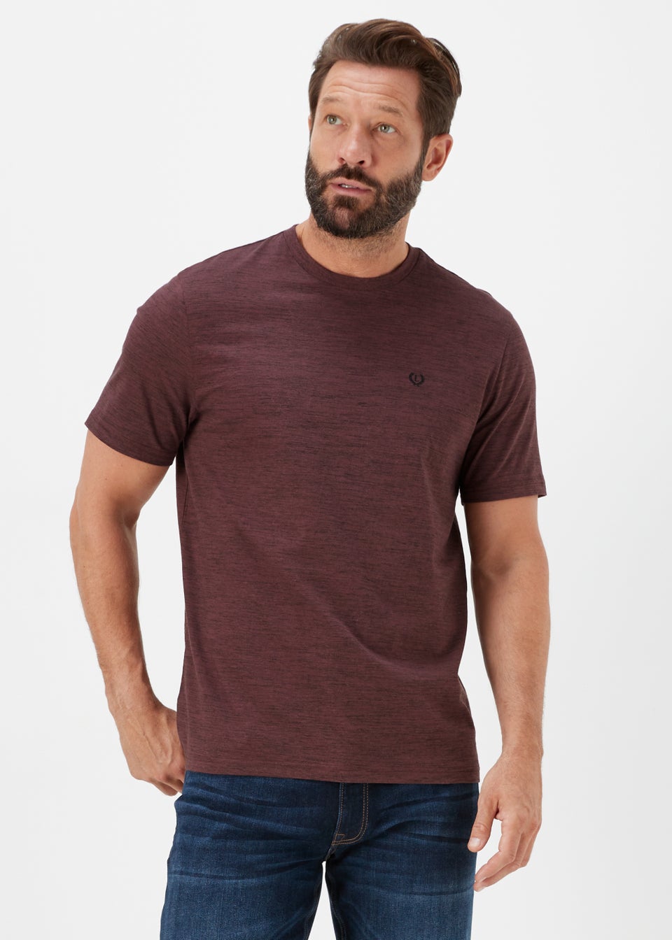 Lincoln Burgundy Space Dye T-Shirt