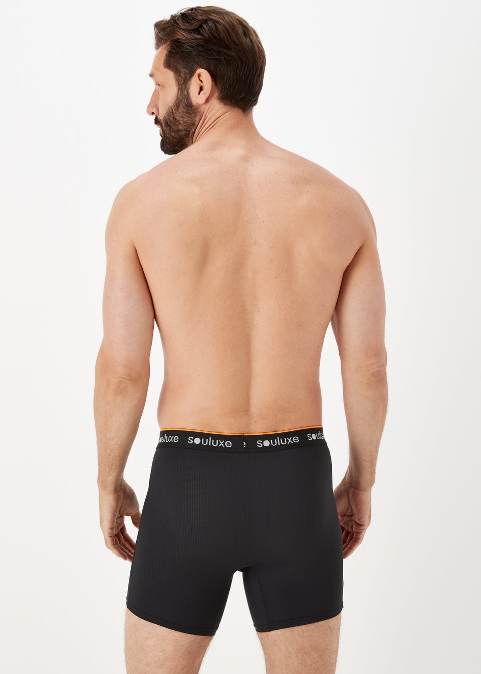 Souluxe 3 Pack Black Sports Boxers